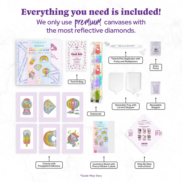 Mini Dazzles™ - Rainbow - Diamond Art Club DIY Kit