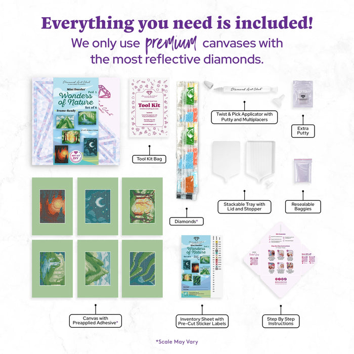Mini Dazzles™ - Wonders of Nature Part 2 - Diamond Art Club DIY Kit