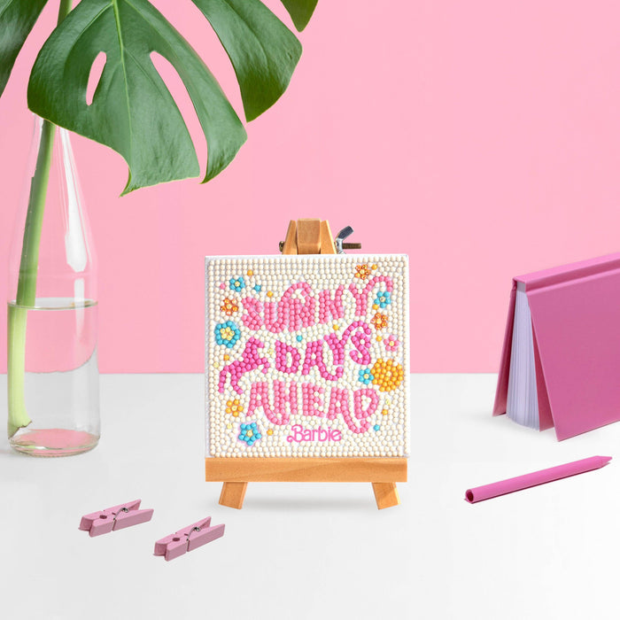 Mini Easels - Sunny Days Ahead (Barbie™) - Diamond Art Club DIY Kit