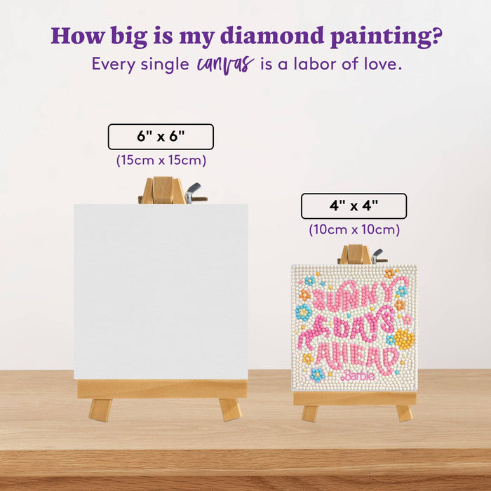 Mini Easels - Sunny Days Ahead (Barbie™) - Diamond Art Club DIY Kit