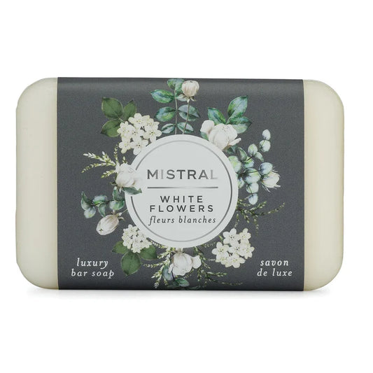 White Flowers Bar Soap