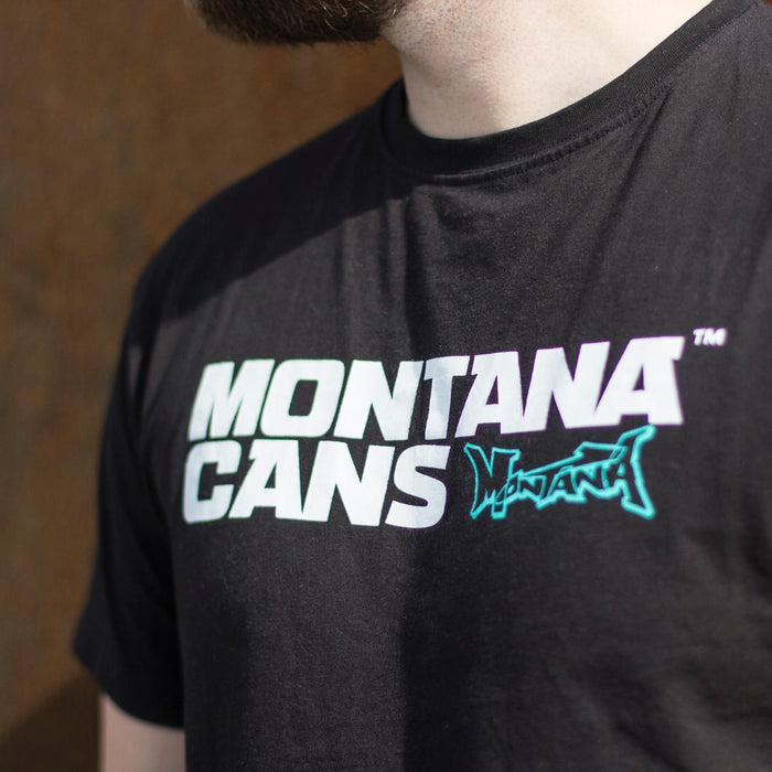 Montana Cans Typo Logo T-Shirt Black