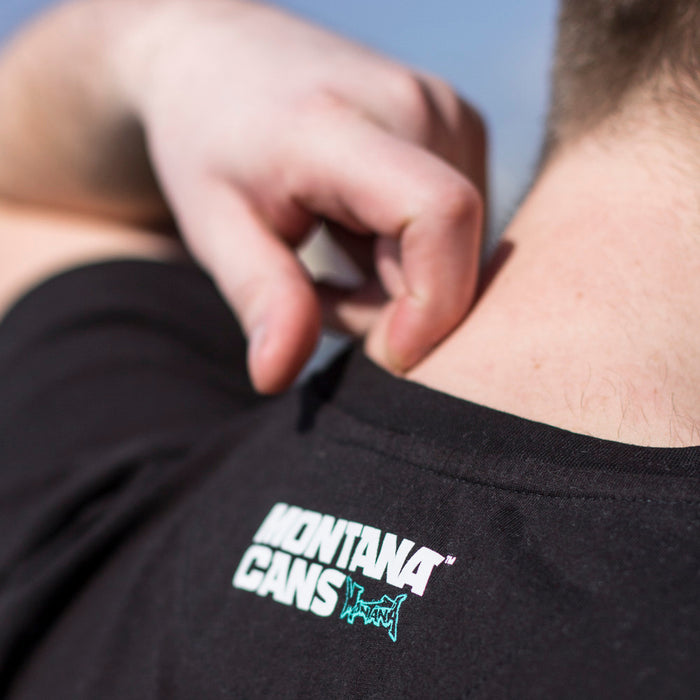 Montana Cans Typo Logo T-Shirt Black