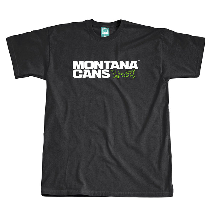 Montana Cans Typo Logo T-Shirt Charcoal