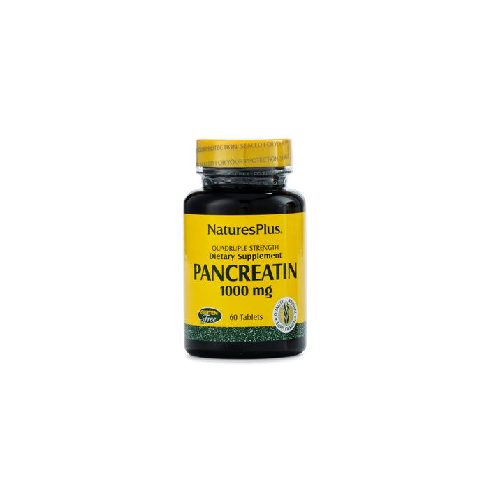 Nature's Plus Pancreatin 1,000mg 60 Tablets