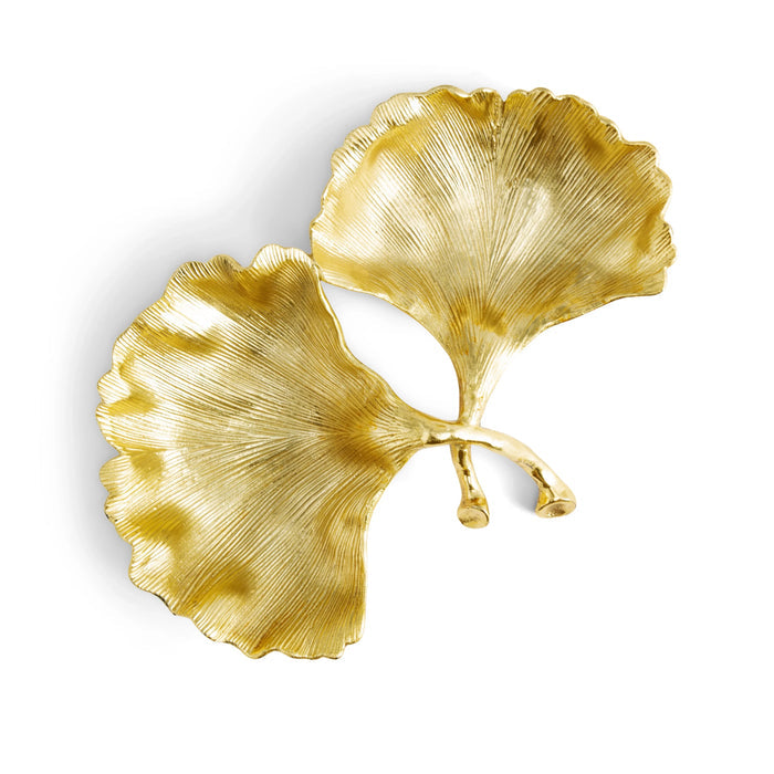 Michael Aram New Leaves Ginkgo Double Compartment Dish
