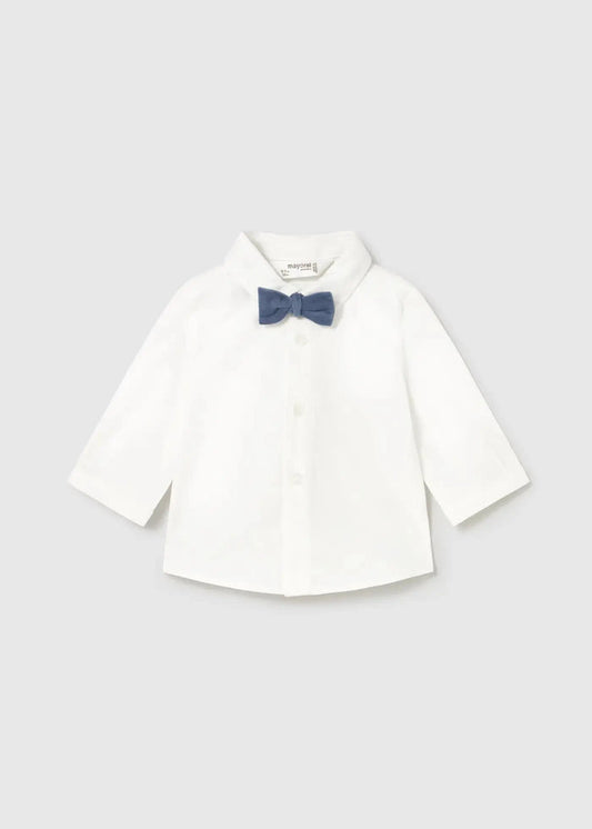 Mayoral Baby Boy Shirt Newborn Dress Shirt Bow Tie 4-6M–18M