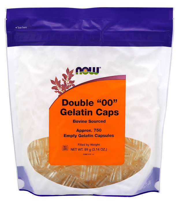 NOW: Empty Gelatin Size 00 Capsules