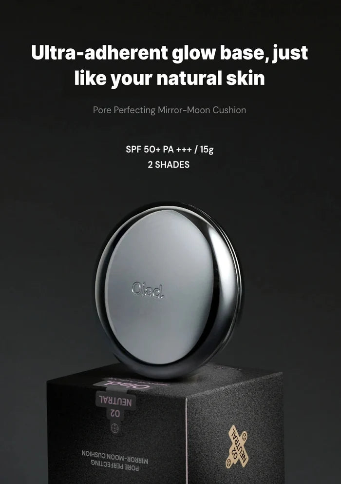 Cushion foundation with packaging on a black background