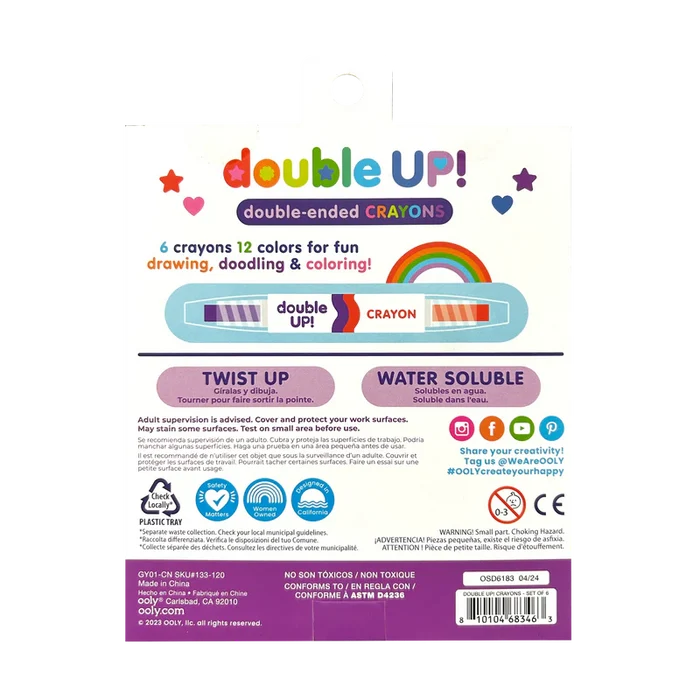 Ooly Double Up! Double Ended Crayons