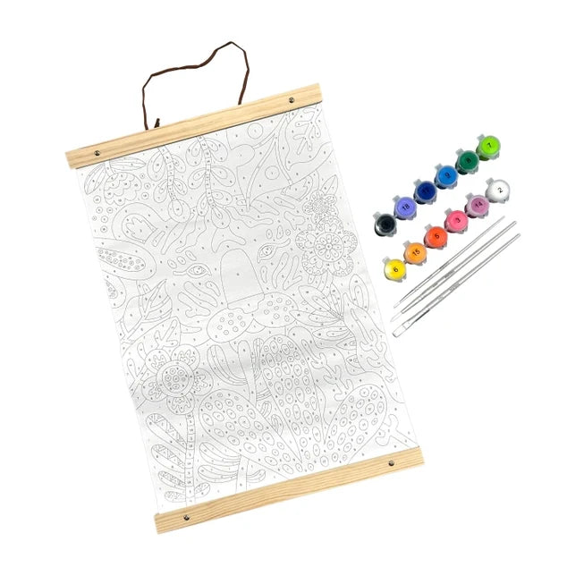 Ooly Paintology Paint By Number Canvas Kit - Tiger Eyes