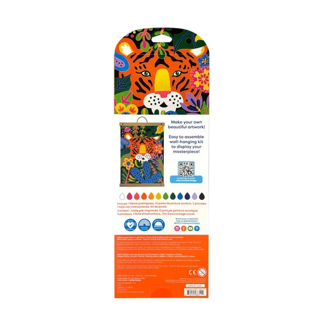 Ooly Paintology Paint By Number Canvas Kit - Tiger Eyes