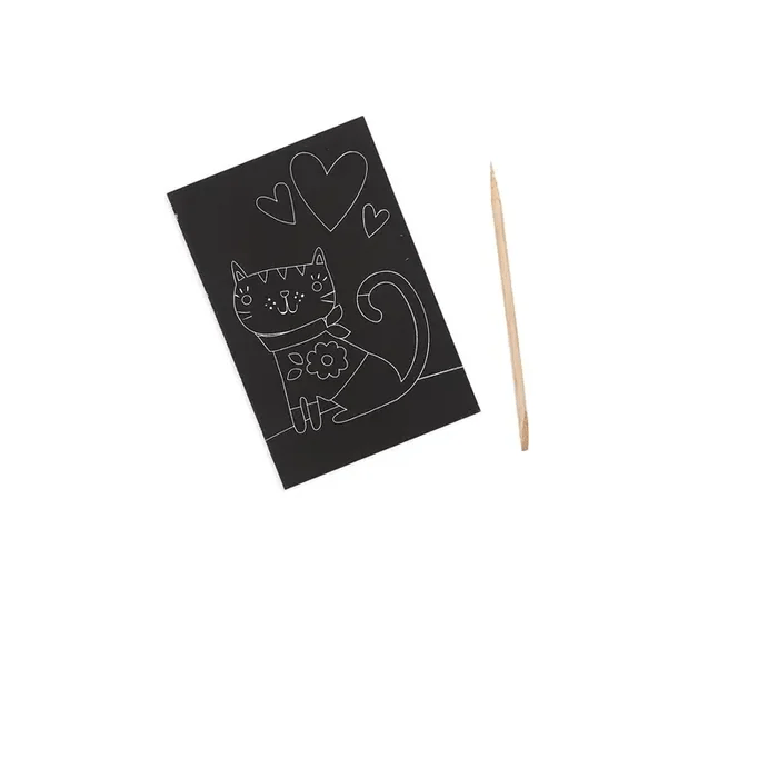 Ooly Scratch & Scribble Mini Scratch Art Kit - Cutie Cats