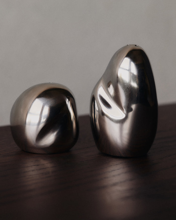 Orevo Salt and Pepper Shakers - Stainless Steel
