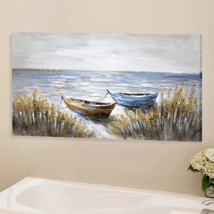Panam Beached Boats Canvas Print