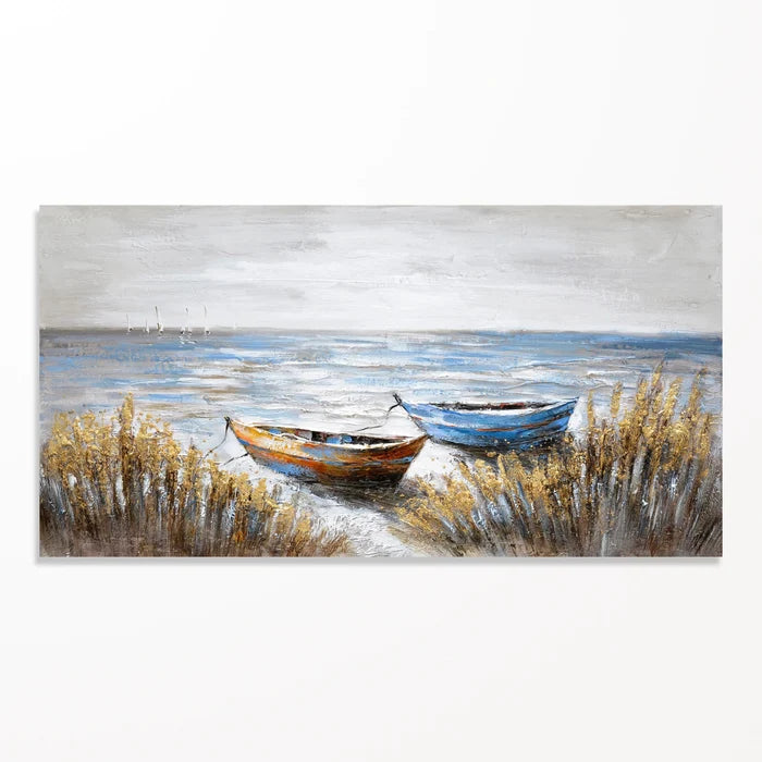 Panam Beached Boats Canvas Print
