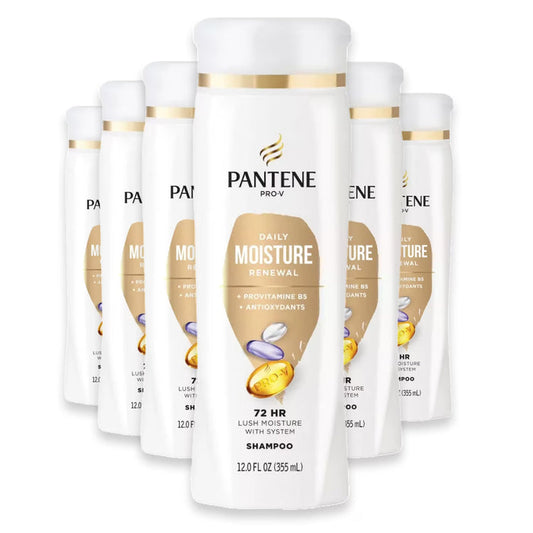 Pantene Daily Moisture Renewal Shampoo 12 oz - 6 Pack