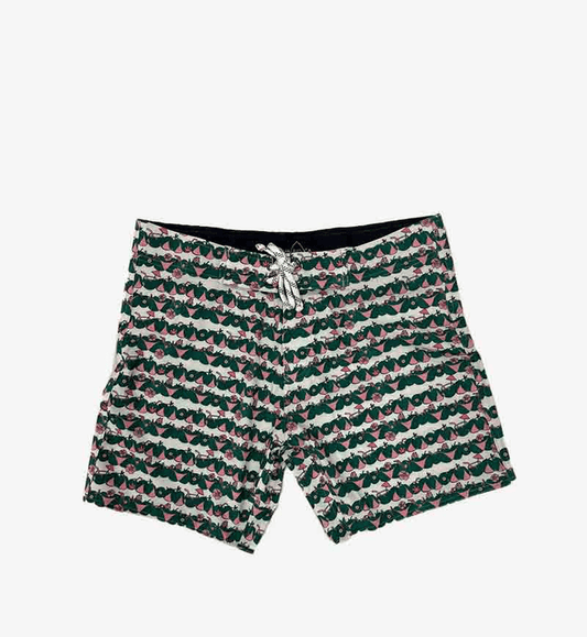 Bikini Koko Board Shorts | White/ Pink - Parioca - Living with Ivey