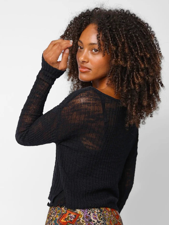 Patti Layering Sweater - Black-view 3