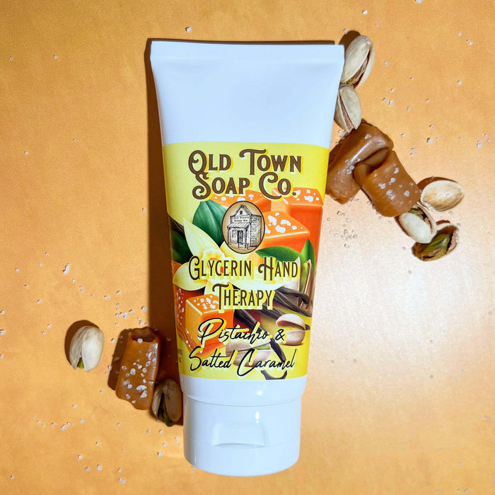 Pistachio & Salted Caramel 6oz Glycerin Hand Therapy - Old Town Soap Co.