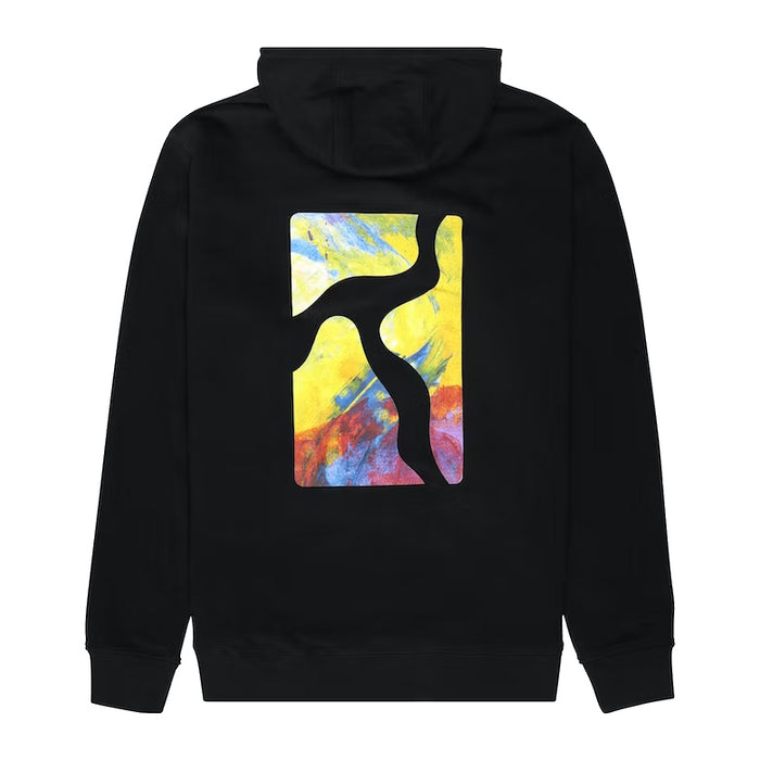 Poetic Collective Logo Cut Out Hoodie Black
