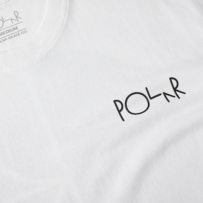 Polar Skate Co. Fill Logo T-Shirt White