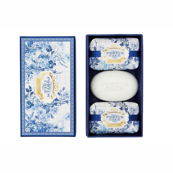 Portus Cale Gold & Blue Aromatic Soap Set
