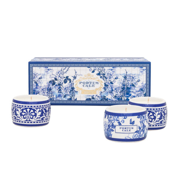 Portus Cale Gold & Blue Aromatic Tealight Set