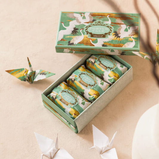Portus Cale White Crane Aromatic Soap Set