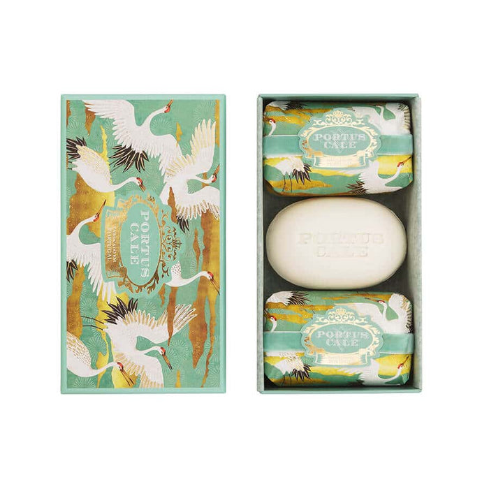 Portus Cale White Crane Aromatic Soap Set