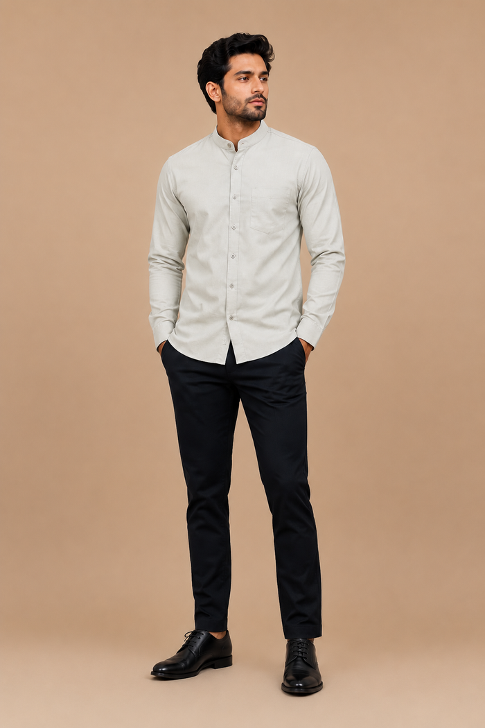 Premium  Stand Collar Formal Shirt for Men
