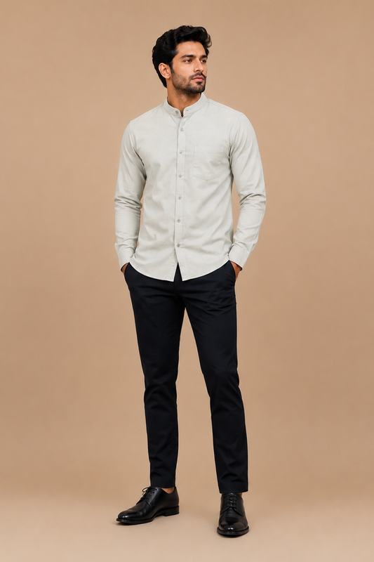 Premium  Stand Collar Formal Shirt for Men