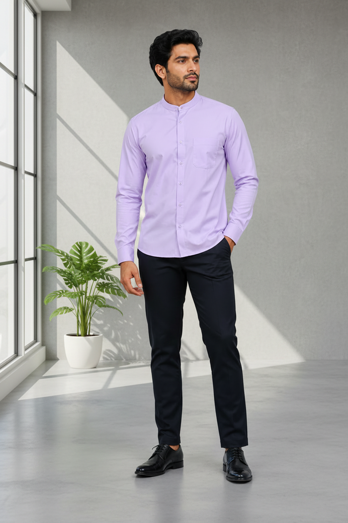 Premium  Stand Collar Formal Shirt for Men