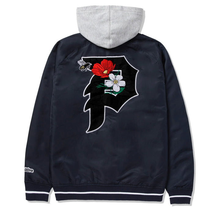 Primitive Keeper Two-Fer Varsity Jacket Navy