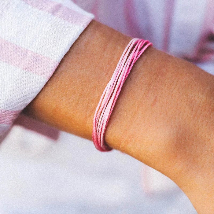 PuraVida Boarding 4 Breast Cancer Charity Bracelet