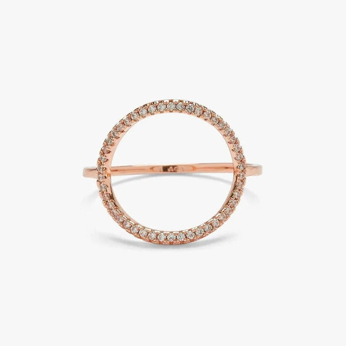 PuraVida Pave Open Circle Ring