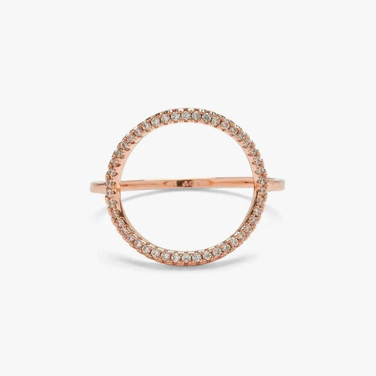 PuraVida Pave Open Circle Ring
