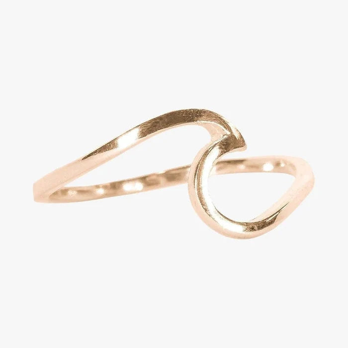 PuraVida Rose Gold Wave Ring