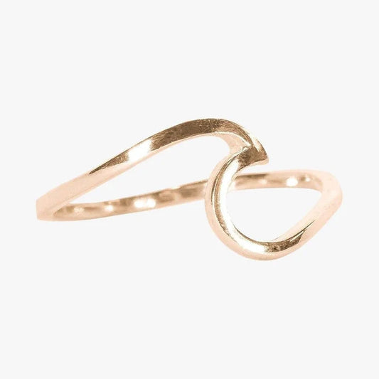 PuraVida Rose Gold Wave Ring