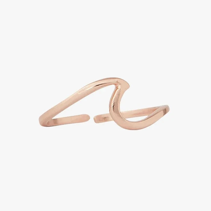 PuraVida Rose Gold Wave Toe Ring