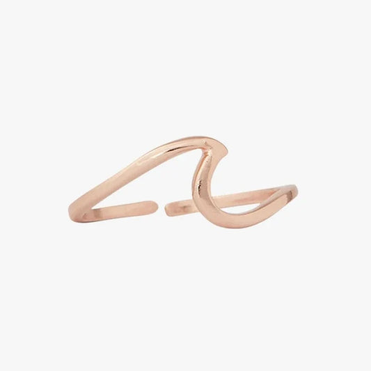 PuraVida Rose Gold Wave Toe Ring