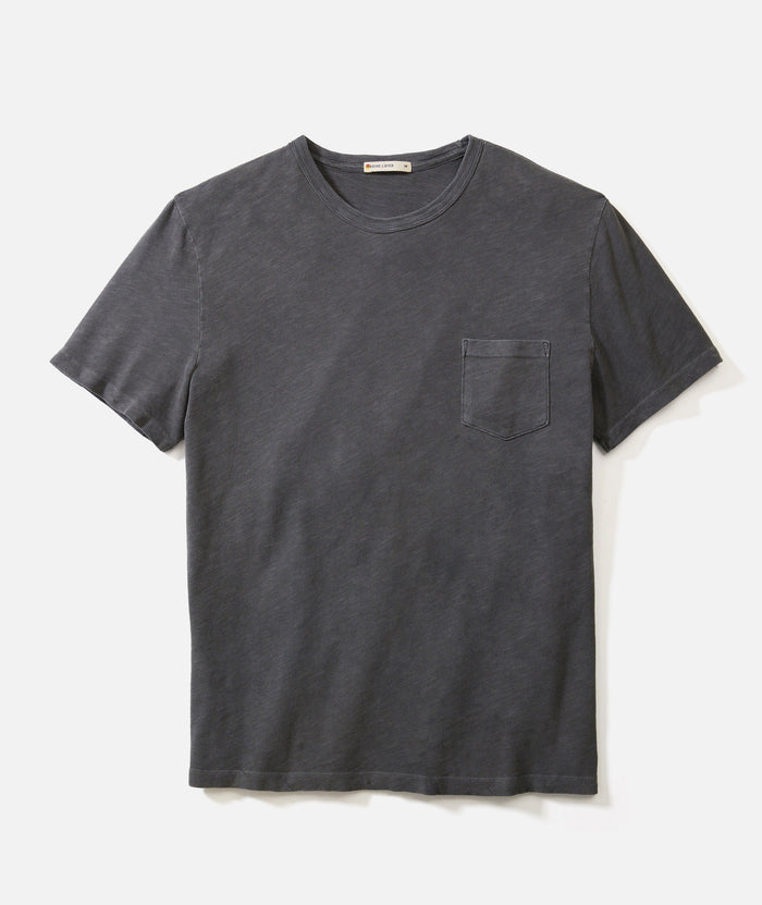 Relaxed Heavy Slub Pocket Tee Forged Iron