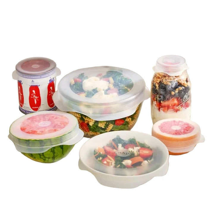 Reusable Round Stretch Lids Set - 6pcs - Waha Lifestyle