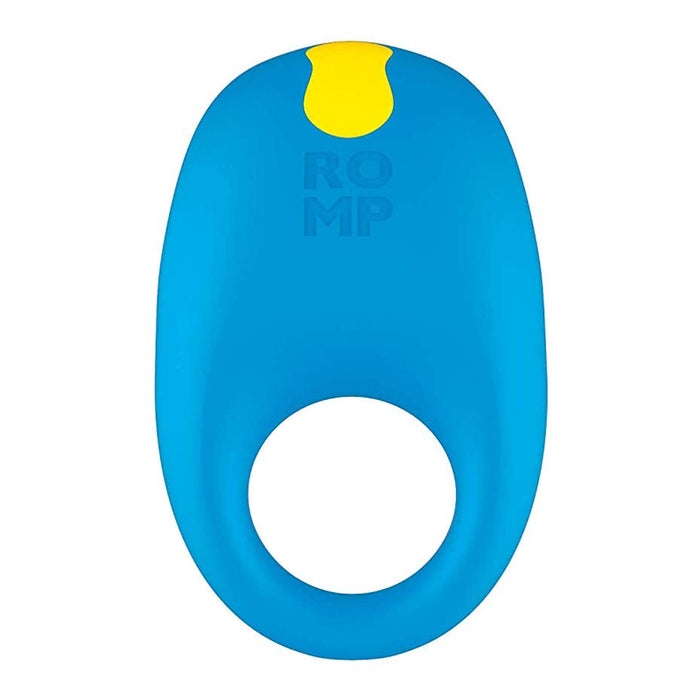 ROMP Juke Rechargeable Silicone Vibrating C-Ring Light Blue | WorldCondoms