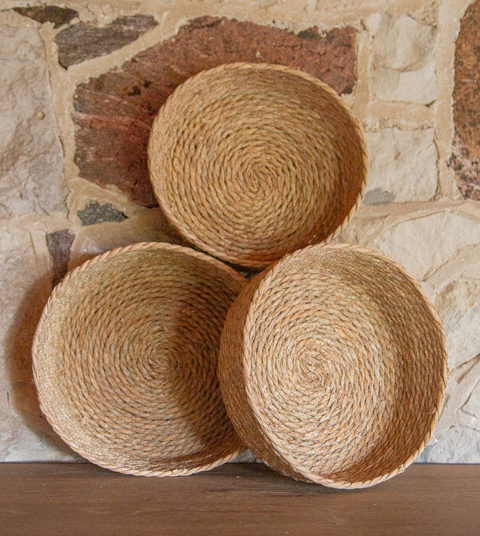 ROUND SEAGRASS BASKETS | 3 Sizes - Magnolia Lane co. Home + Garden + Gift