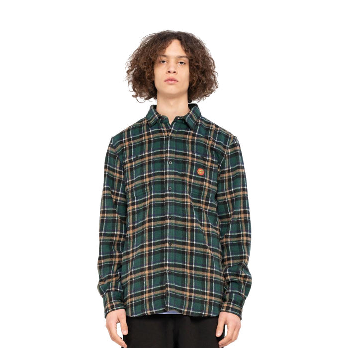 Santa Cruz Apex Langarm Hemd Green/Multi