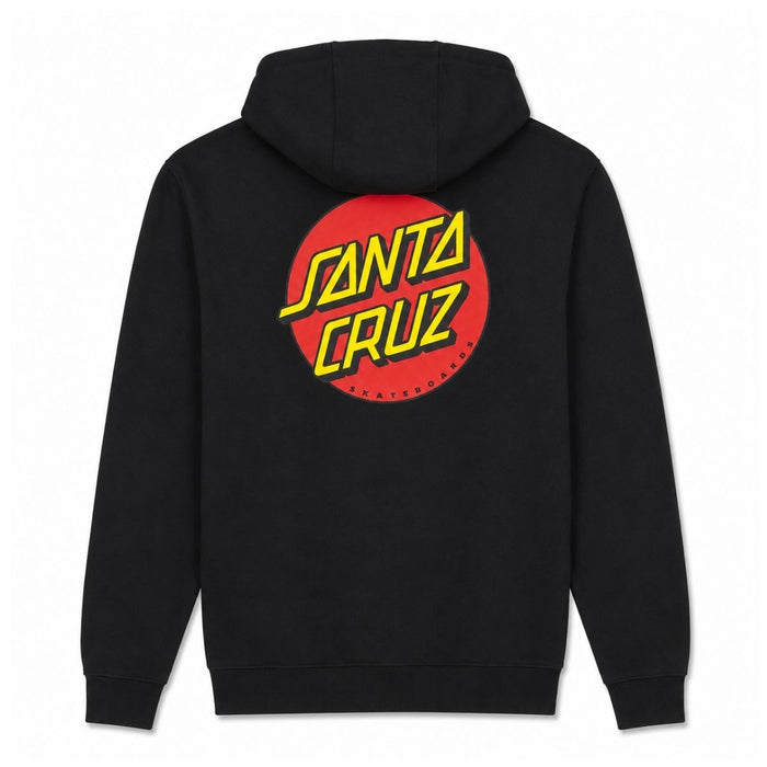 Santa Cruz Classic Dot Chest Hoodie Black