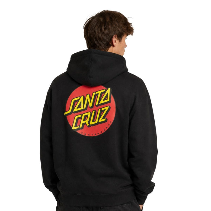 Santa Cruz Classic Dot Chest Hoodie Black