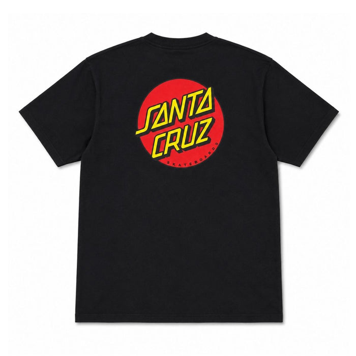 Santa Cruz Classic Dot Chest T-Shirt Black