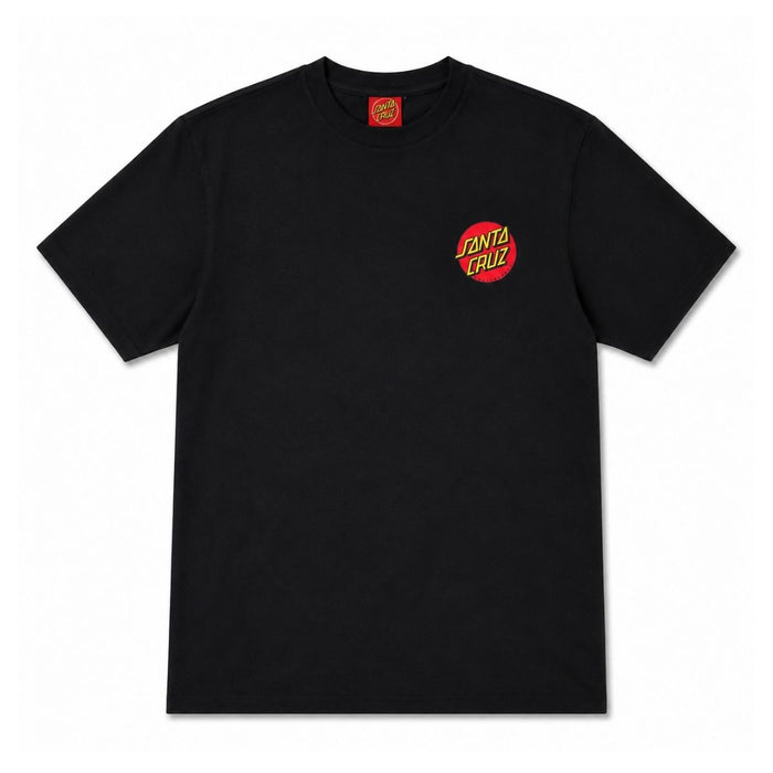 Santa Cruz Classic Dot Chest T-Shirt Black